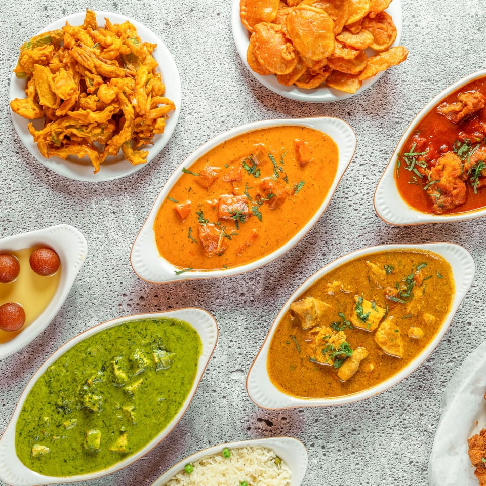 Indian meal spread