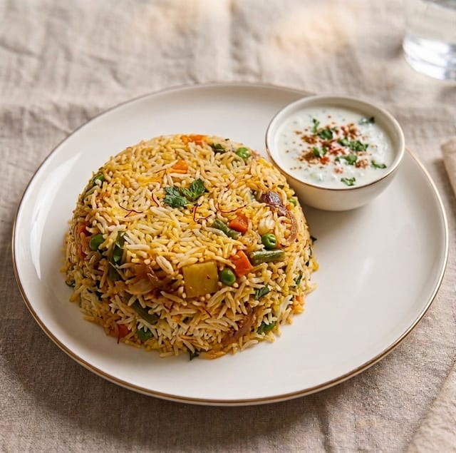 Veg Biryani (Vegan).