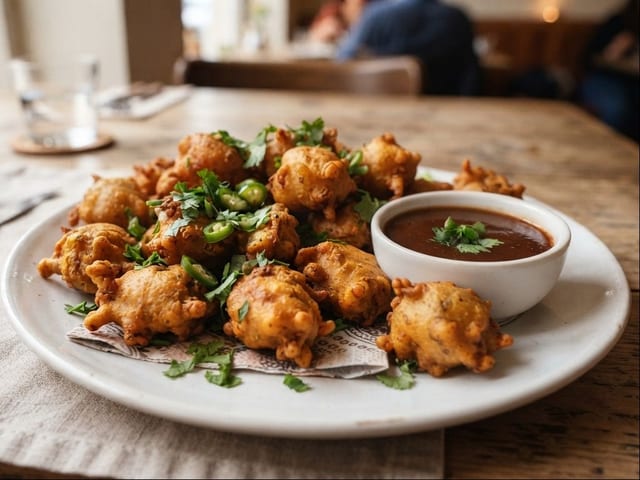 Salmon Pakora.