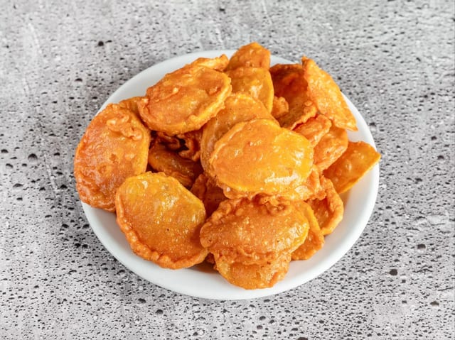 Alu Pakora-Vegan.