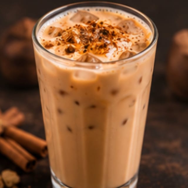 Vegan Soy Iced Chai Tea.