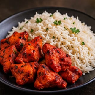 Kids Boneless Tandoori Chicken With Rice
