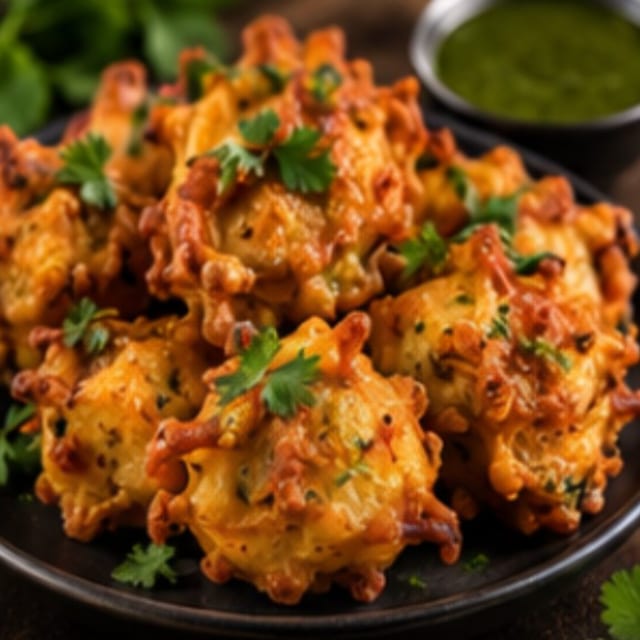 Alu Pakora-Vegan.
