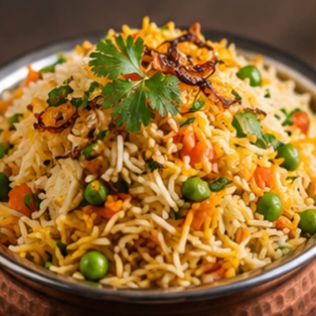 Vegetarian Biryani.