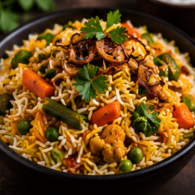 Veg Biryani ( Vegan).