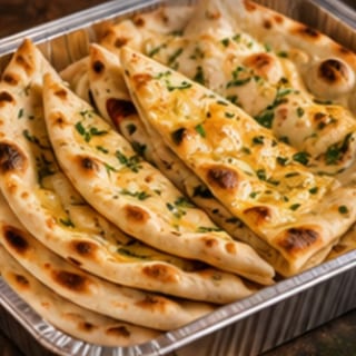 Butter Naan Bread Half Tray