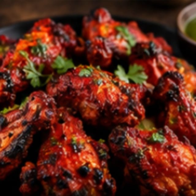 Tandoori Chicken Wings - Oven Cooked.