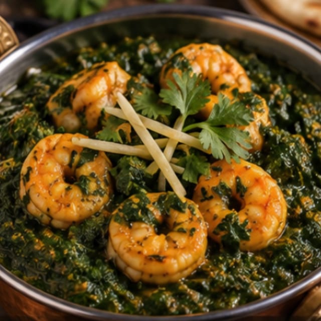 Shrimp Saag.